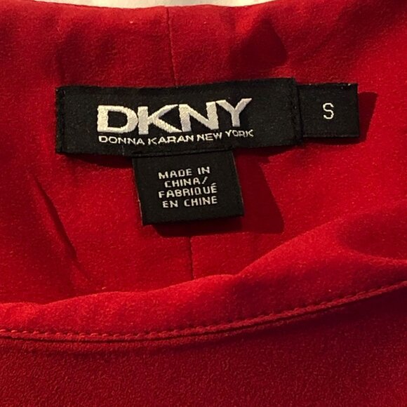 DKNY Red Shell Dress, Size S - Worn Twice, Office Perfect - Picture 3 of 3